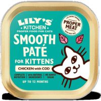 Lily's Kitchen Chicken Cod & Salmon Pate Kitten Wet Food - 85G
