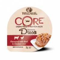 Wellness CORE Savoury Duos Flavoured with Beef and Chicken Liver for Cat, 79g