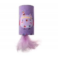 Happy Indian Melody Tube Owl w/ Feather & Sound Chip