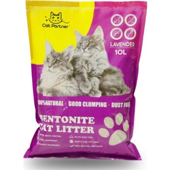  Cat Partner Bentonite Dust Free Clumping Litter - 10 L - Lavender 