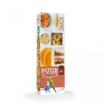  Witte Molen Puur Pauze Budgie Treats Stick Papaya&Orange 60gm 