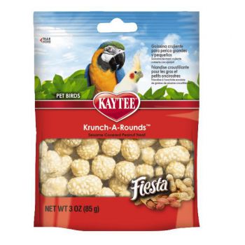  Kaytee Fiesta Krunch-A-Rounds Peanut for All Hookbills 3 oz 