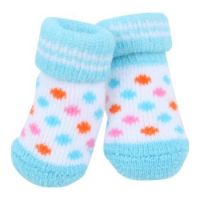 PUPPIA POLKA DOT DOG SOCKS BLUE MEDIUM