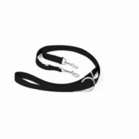 DUVO NYLON LEAD, ADJUSTABLE 200cm/25mm Black