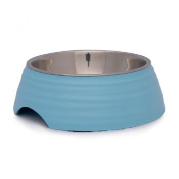  Pawsitiv Frosted Ripple Bowl Baby Blue S 