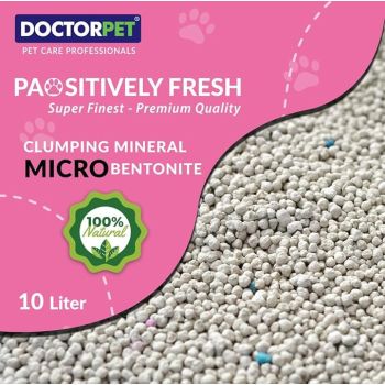 Doctor Pet Cat Litter Baby Powder 10L – Micro Bentonite 
