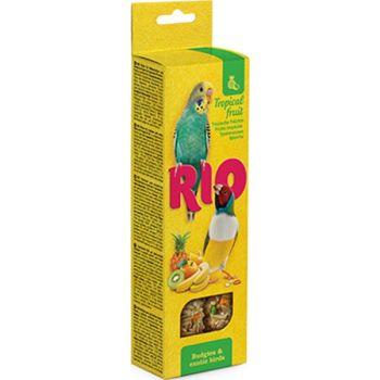  RIO Sticks for Budgies and Exotic birds with tropical fruit 2x40g 