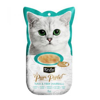  Kit Cat Puree Tuna & Fiber(Hairball) 