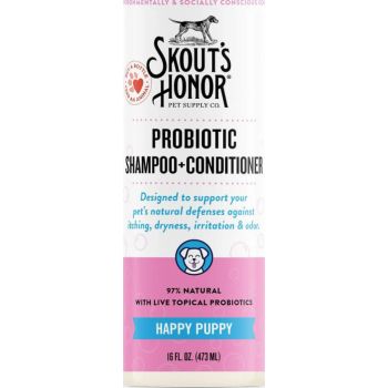  Skouts Honor Probiotic Shampoo Plus Conditioner Happy Puppy Grooming 475ML 