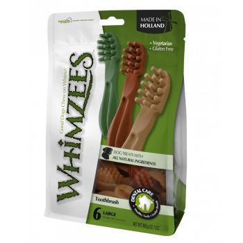  Whimzees Dog Dental Chew  Toothbrush Star L  (6pc) 