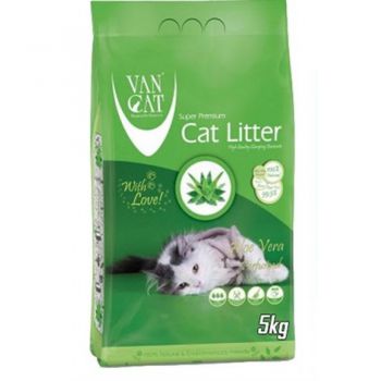  Van Cat White Clumping Bentonite Cat Litter Aloe Vera 5Kg 