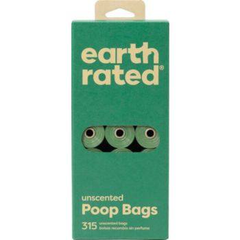  Earth Rated Dog Poop Bags – Refill Rolls 315 Bags Unscented 