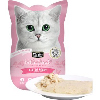  Kit Cat Petite Pouch Wet Food  Kitten Chicken 70g 