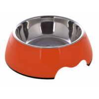 Nutrapet Melamine Round Bowl Orange S: 14*4.5 Cms 160/ml5.4oz