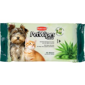  Padovan Pet Wipes  ALOE (40 PCS) 