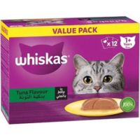Whiskas Tuna Flavour Wet Cat Food 10+2 FREE 12X80g