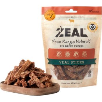  Zeal Veal Sticks Dog Treats  125g 