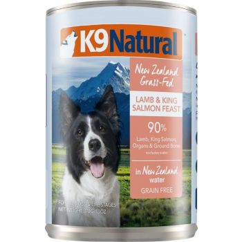  K9 Natural Dog Wet Food  Lamb And Salmon Feast Grain Free Pate 370g 