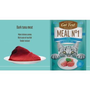  Cat Fest Meal No 5 Cat Food in Jelly-Tuna With Crab Stick 50g 