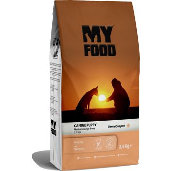  Myfood Derma Support Dry Food for Medium and Large Puppies With Salmon 2.5kg 