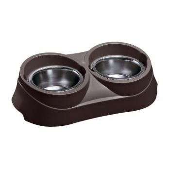  DUO FEED BOWL (DOUBLE) WITH STAND L 