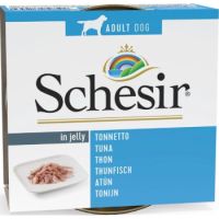 Schesir Dog Wet Food in Jelly Can-Tuna 150g