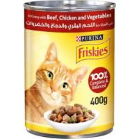 Purina Friskies Beef Chicken And Vegetables In Gravy Cat Wet  Food 400g