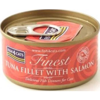  Fish4Cats Tuna Fillet with Salmon Wet Food 70g 