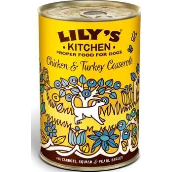  Lily's Kitchen Chicken & Turkey Casserole Wet Dog Food 400G 