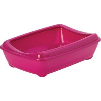  Moderna Arist-O-Tray-Cat Litter Tray With RIM Pink XL 