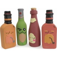 Camon Latex Bottles With Pp Filling Material And Squeaker Dog Toys 1pcs