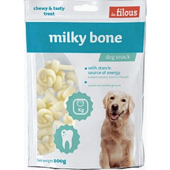  Les Filous Milky Bone Dog Snack 100g 