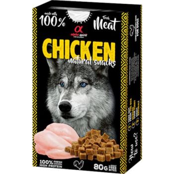  Alpha Spirit Natural Snacks for Dogs – Chicken 80g 