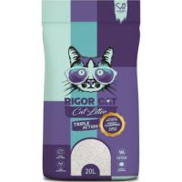 Rigor Cat Natural White Bentonite Clumping Litter - Lavender - 20L