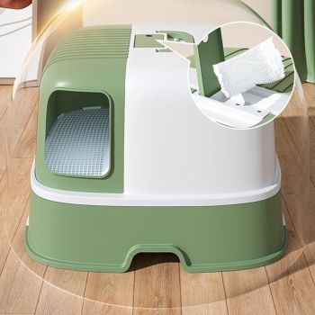  Pado Claws Cat Litter Box 57.6*52.8*38cm-Green 