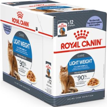  Royal Canin Light Weight Jelly (Wet Food - Pouches) 12 x 85 g 
