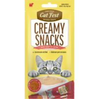 Cat Fest Creamy Snacks-Beef With Caviar 4x10g