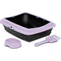 BIRBA KIT (Litter Box + Scoop + Bowl) Purple