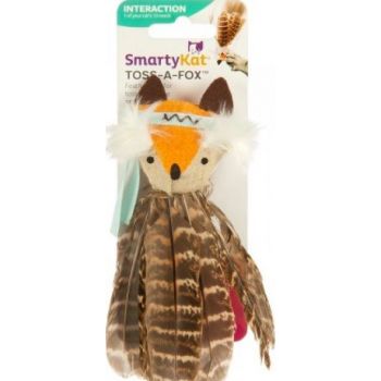  SmartyKat® Toss-A-Fox™ Feathered Cat Toys 