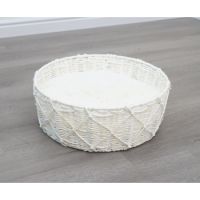 Catry Cat Bed Basket White  40x40x15h cm