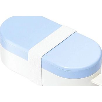  Pakeway 2-in-1 Dog Water Bottle Portable Food Container-Blue 