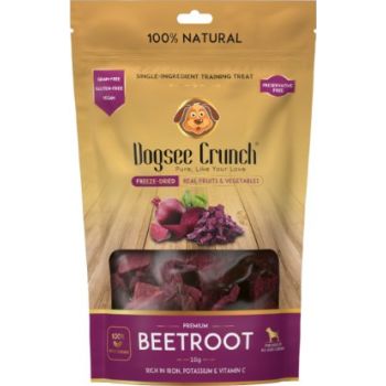  Dogsee Crunch Beetroot: Freeze-Dried Beet Dog Training Treats 10g 