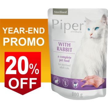  PIPER CAT STERILIZED RABBIT SACHET 100G 