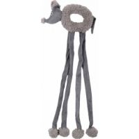 All For Paws Lambswool Cuddle Door Knob Dangler Cat Toys GREY