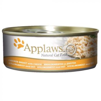  Applaws Cat Wet Food Chicken with Cheese 156g Tin 