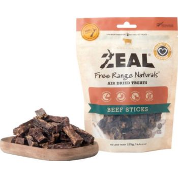  Zeal Beef Sticks Dog Treats 125g 