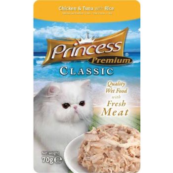  Princess Pouch Chick/Tuna w Rice 70g 