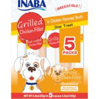 Inaba Grilled Chicken Fillet In Chicken Flavored Broth Dog Treat, 25g x 5pcs