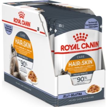  Royal Canin  Hair & Skin Jelly (INTENSE BEAUTY) (WET FOOD - Pouches) 12x85g 
