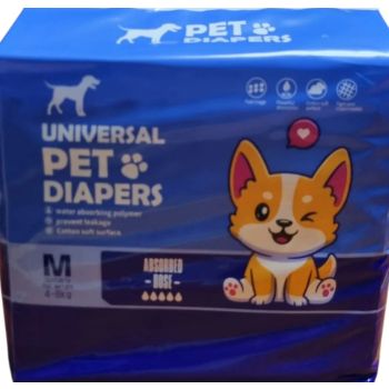  Universal Male Pet Diaper – M (10pc) 